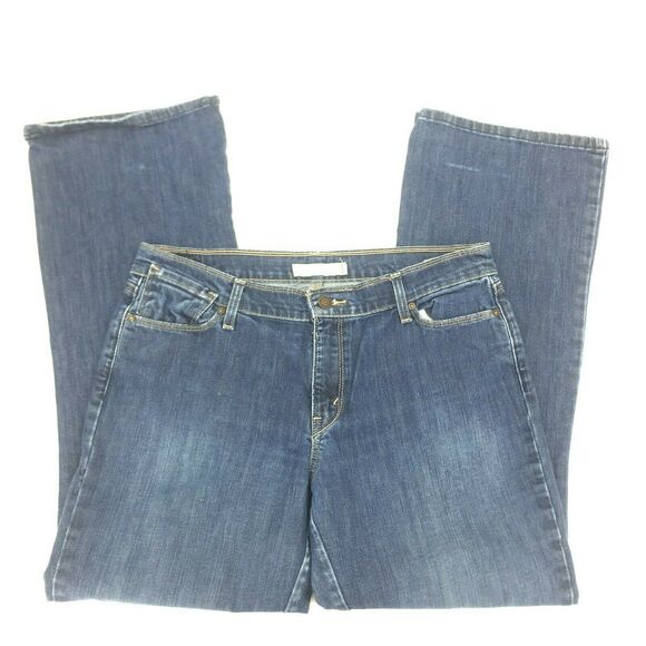 Levi's Women's 544 Ultimate Lift Bootcut Jeans Size 14 Medium Wash Mid Rise Zip - Picture 2 of 7